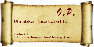 Ohrabka Pasztorella névjegykártya